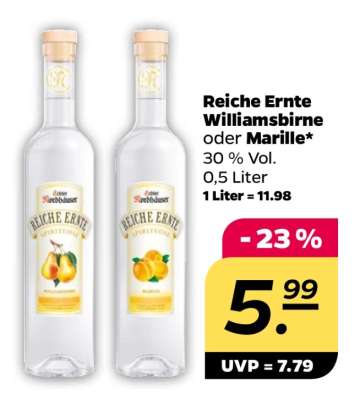 Reiche Ernte Williamsbirne oder Marille