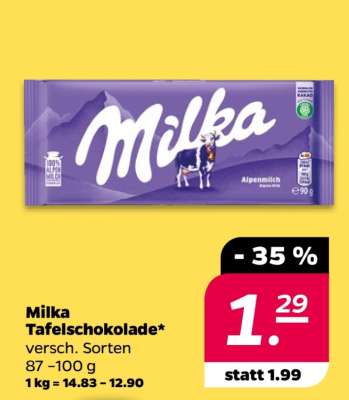 Milka Tafelschokolade*