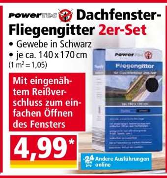 Dachfenster- Fliegengitter 2er-Set