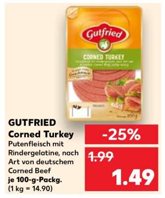 GUTFRIED Corned Turkey