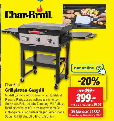 Grillplatten-Gasgrill
