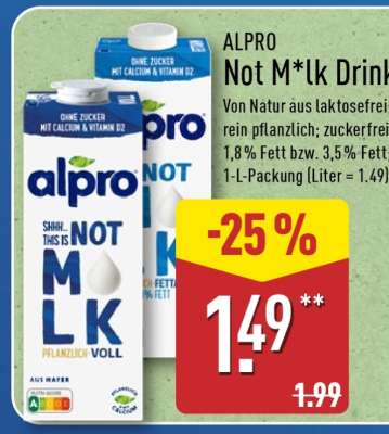 ALPRO Not M*lk Drink