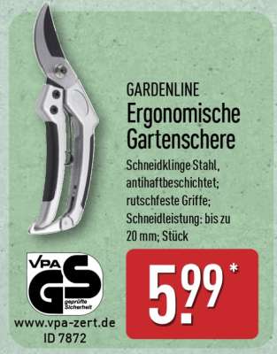GARDENLINE Ergonomische Gartenschere