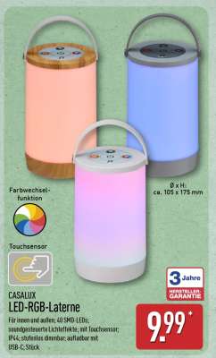 CASALUX LED-RGB-Laterne