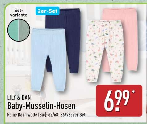 LILY & DAN Baby-Musselin-Hosen