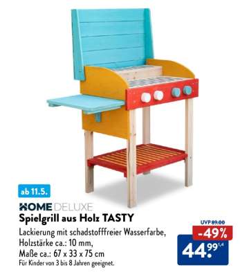 Spielgrill aus Holz TASTY