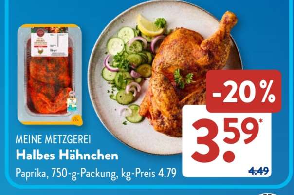 MEINE METZGEREI Halbes Hähnchen