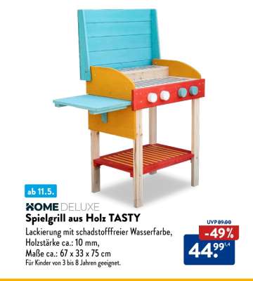 Spielgrill aus Holz TASTY