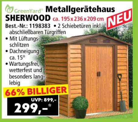 Metallgerätehaus SHERWOOD