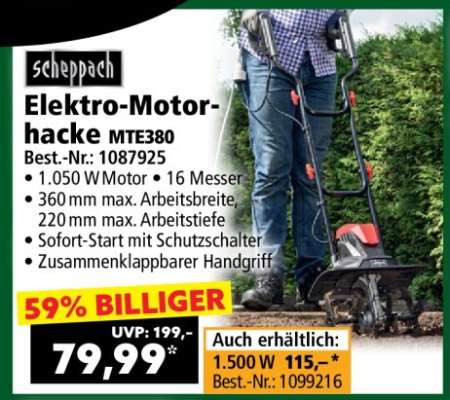 Elektro-Motorhacke MTE380