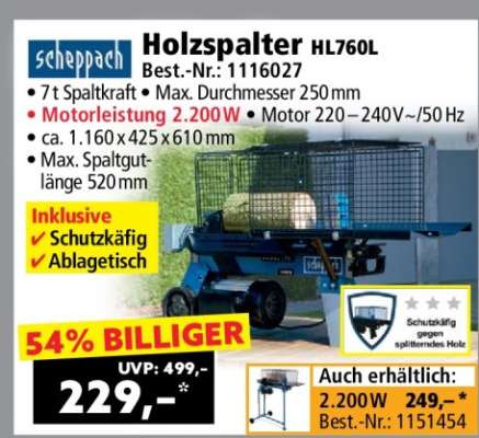 Holzspalter HL760L