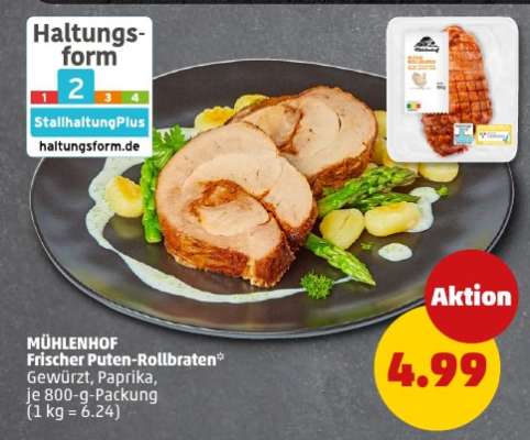 MÜHLENHOF Frischer Puten-Rollbraten