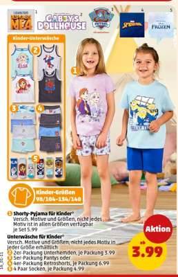 Unterwäsche für Kinder