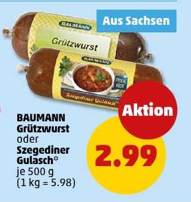 BAUMANN Grützwurst oder Szegediner Gulasch