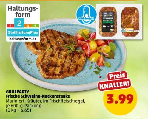 GRILLPARTY Frische Schweine-Nackensteaks