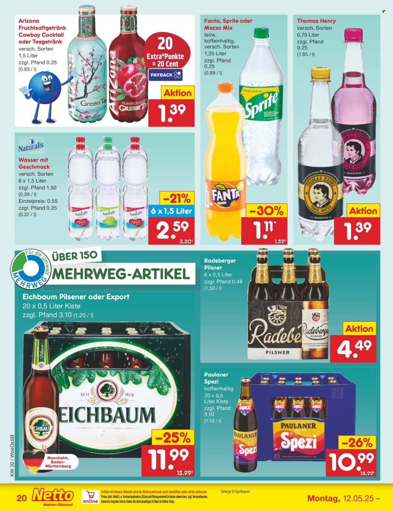 Netto Marken-Discount Prospekte  - 12.05.2025 - 17.05.2025. Seite 1