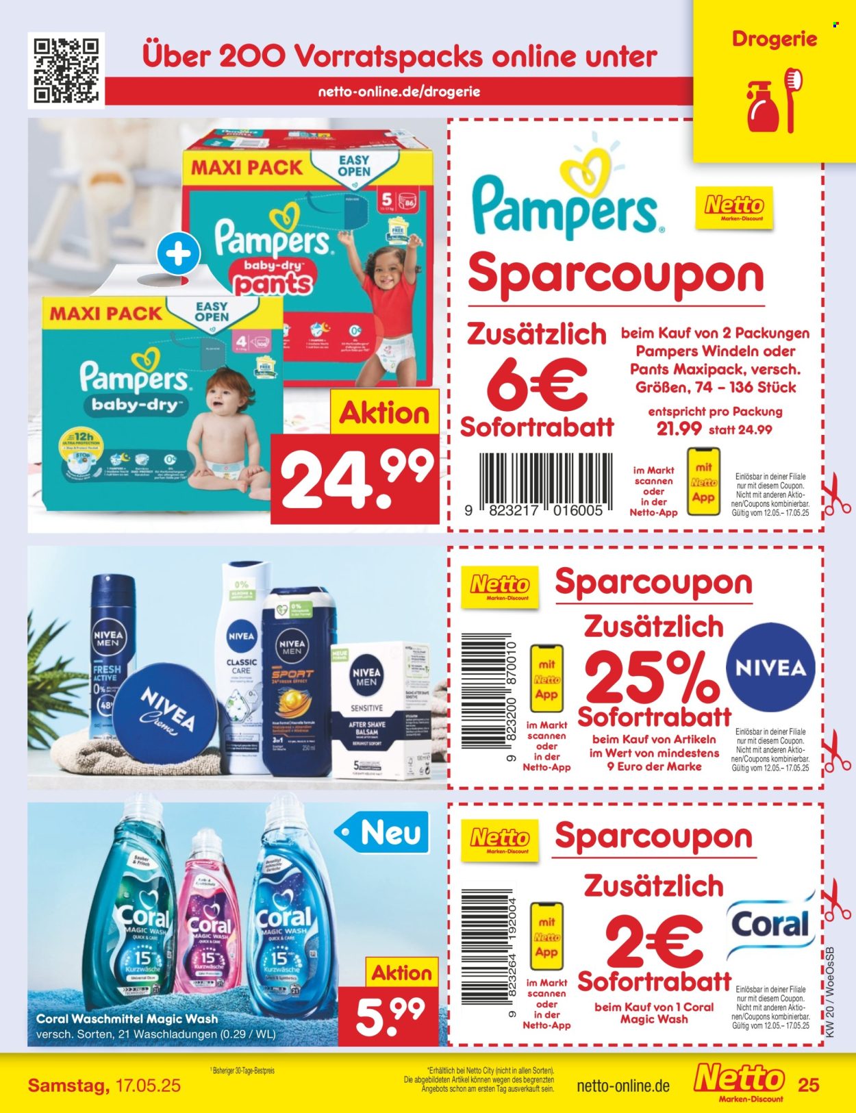 Netto Marken-Discount Prospekte  - 12.05.2025 - 17.05.2025. Seite 1