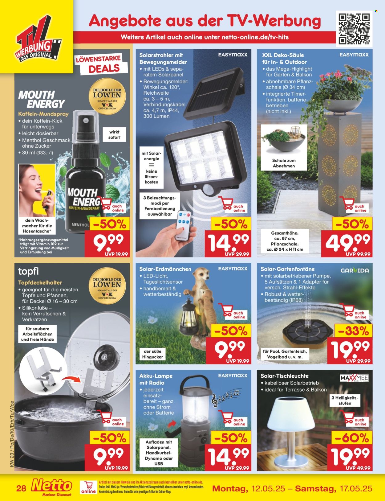 Netto Marken-Discount Prospekte  - 12.05.2025 - 17.05.2025. Seite 1