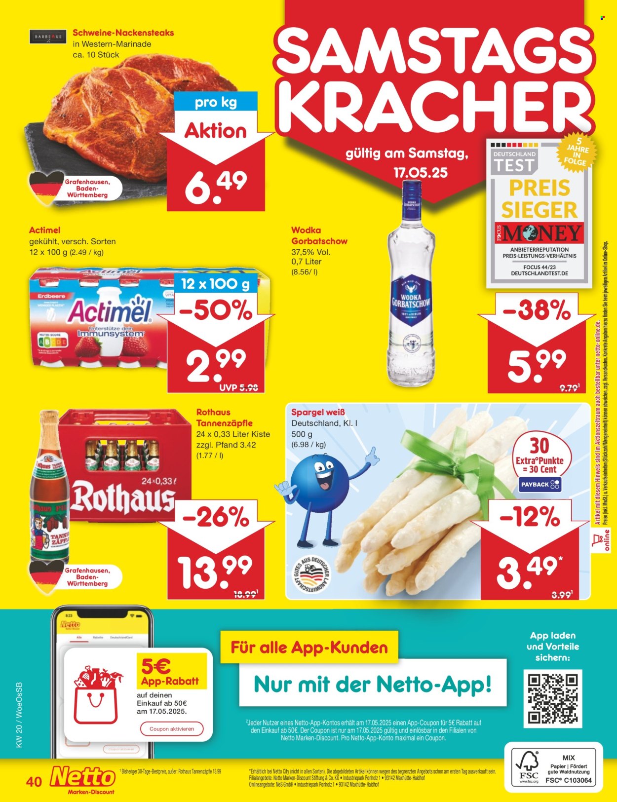 Netto Marken-Discount Prospekte  - 12.05.2025 - 17.05.2025. Seite 1