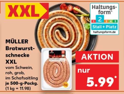 MÜLLER Bratwurstschnecke XXL