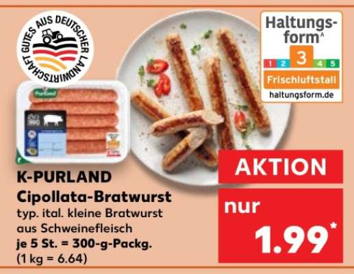 K-PURLAND Cipollata-Bratwurst