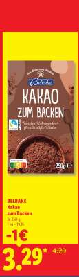 Belbake Kakao zum Backen