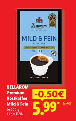 Bellarom Premium Röstkaffee Mild & Fein