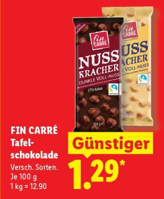 Fin Carré Tafelschokolade