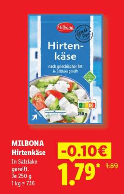 Milbona Hirtenkäse