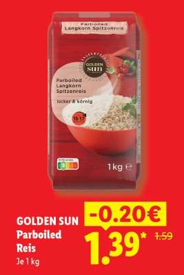 Golden Sun Parboiled Reis