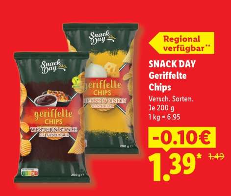 Snack Day Geriffelte Chips