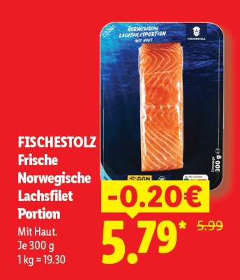 FISCHESTOLZ Frische Norwegische Lachsfilet Portion