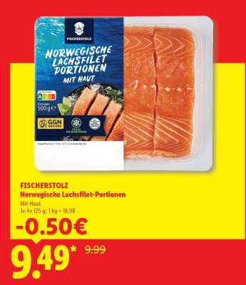 Fischerstolz Norwegische Lachsfilet-Portionen