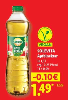 Solevita Apfelnektar