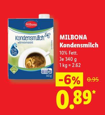 Milbona Kondensmilch