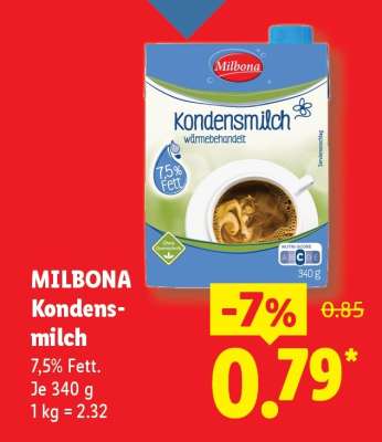 Milbona Kondensmilch