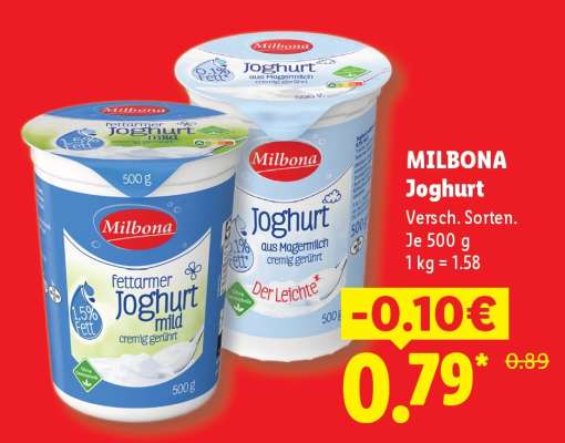 Milbona Joghurt