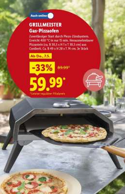 GRILLMEISTER Gas Pizzaofen