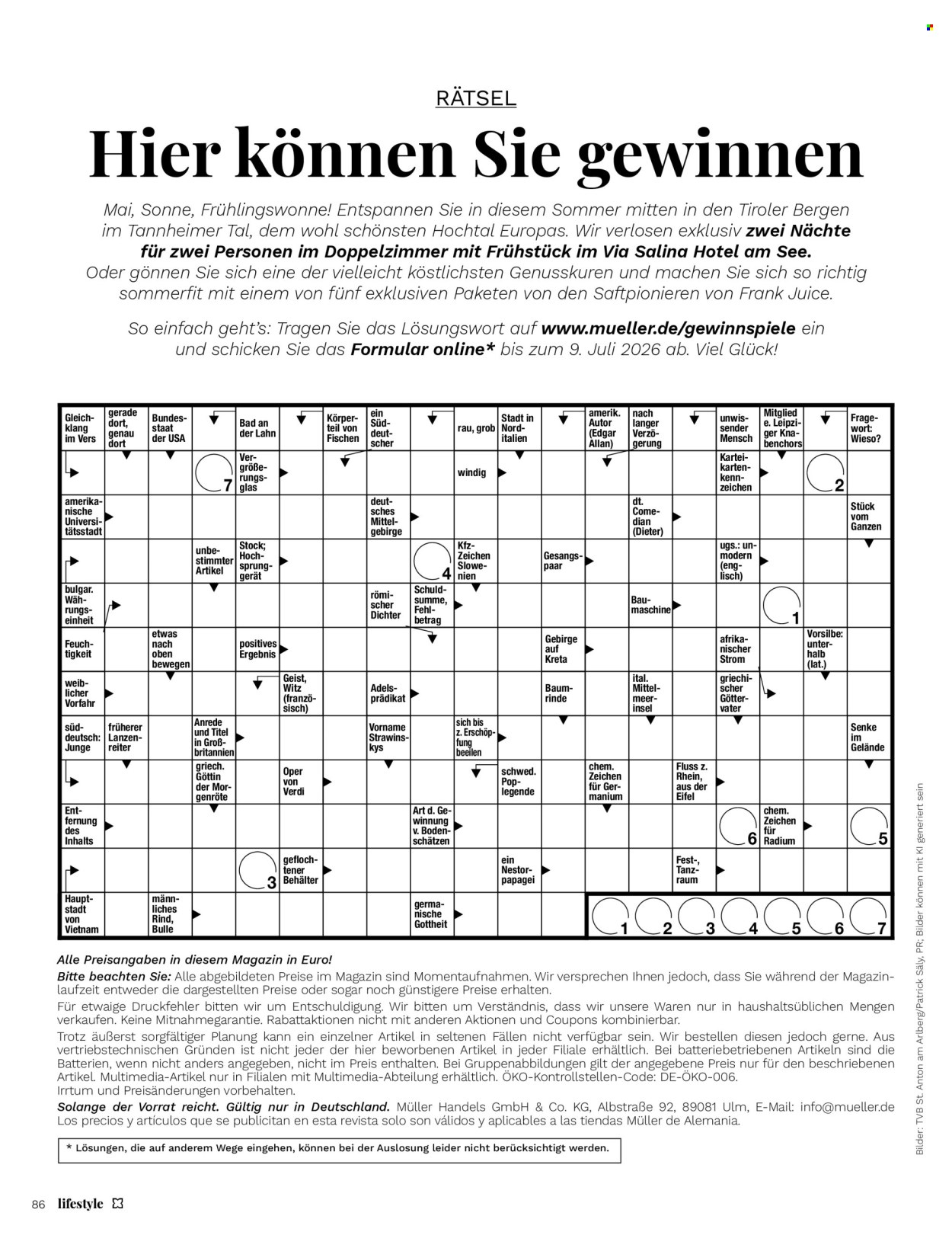 Müller Prospekte  - 1.05.2026 - 30.06.2026. Seite 86