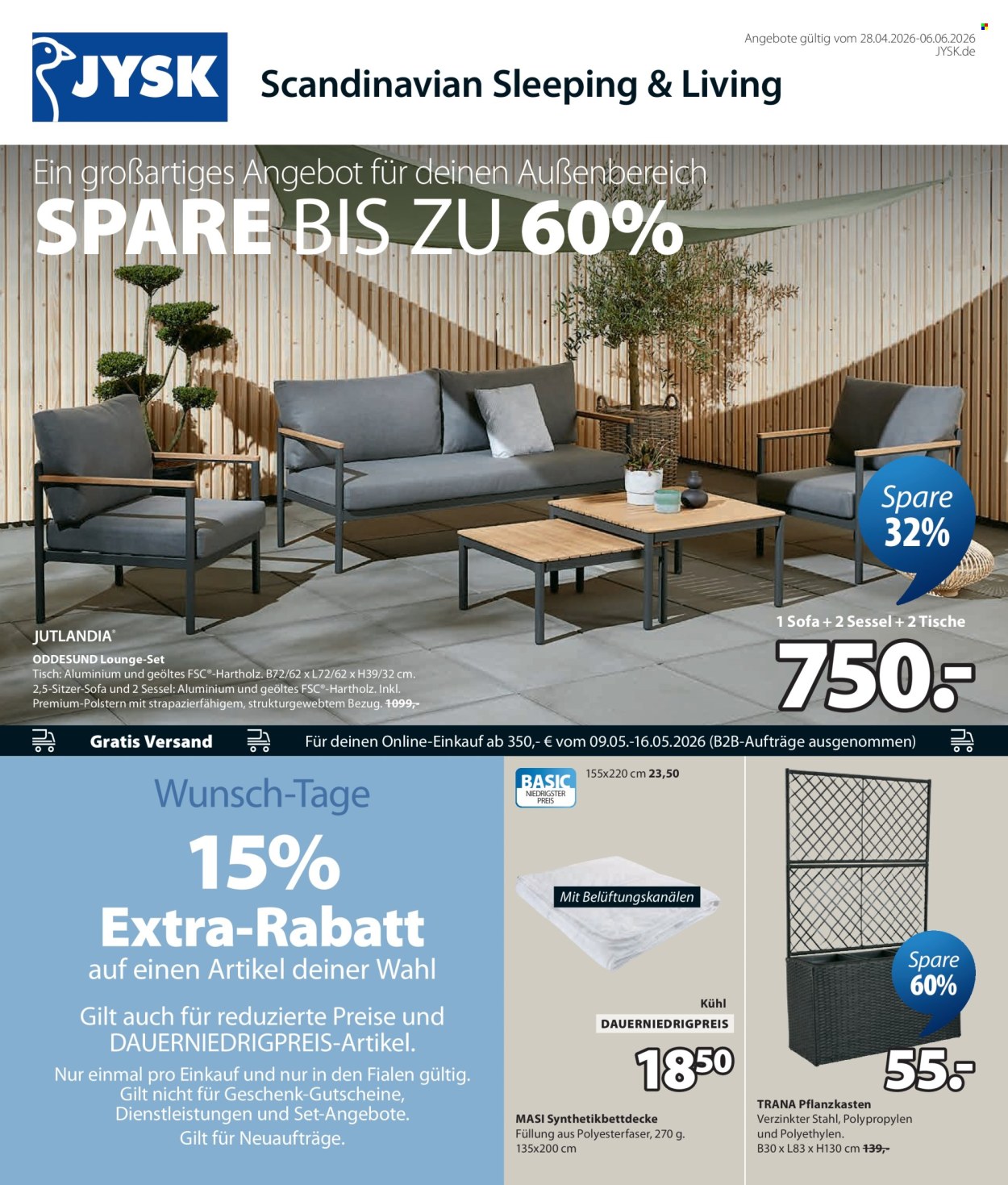 JYSK Prospekte  - 28.04.2026 - 6.06.2026. Seite 1