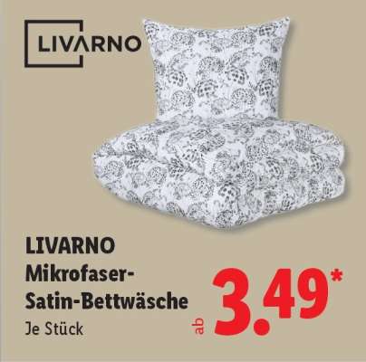 Livarno Mikrofaser-Satin-Bettwäsche