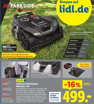 PARKSIDE PERFORMANCE Mähroboter 20V