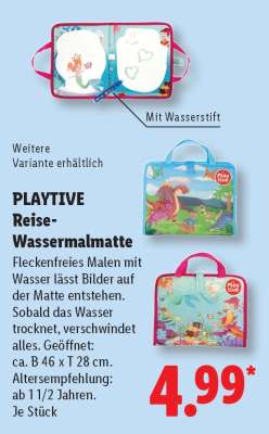 PLAYTIVE Reise-Wassermalmatte