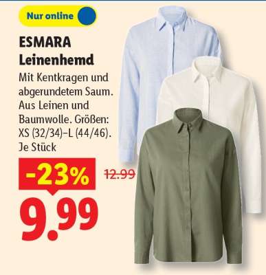 ESMARA Leinenhemd