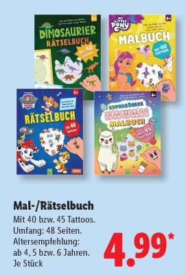 Mal-/Rätselbuch