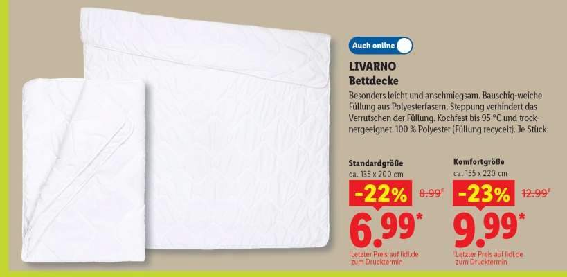 Livarno Bettdecke