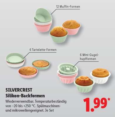 SILVERCREST Silikon-Backformen