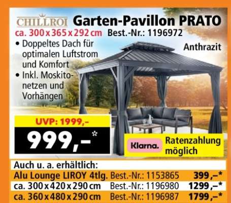 Garten-Pavillon PRATO