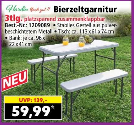 Bierzeltgarnitur