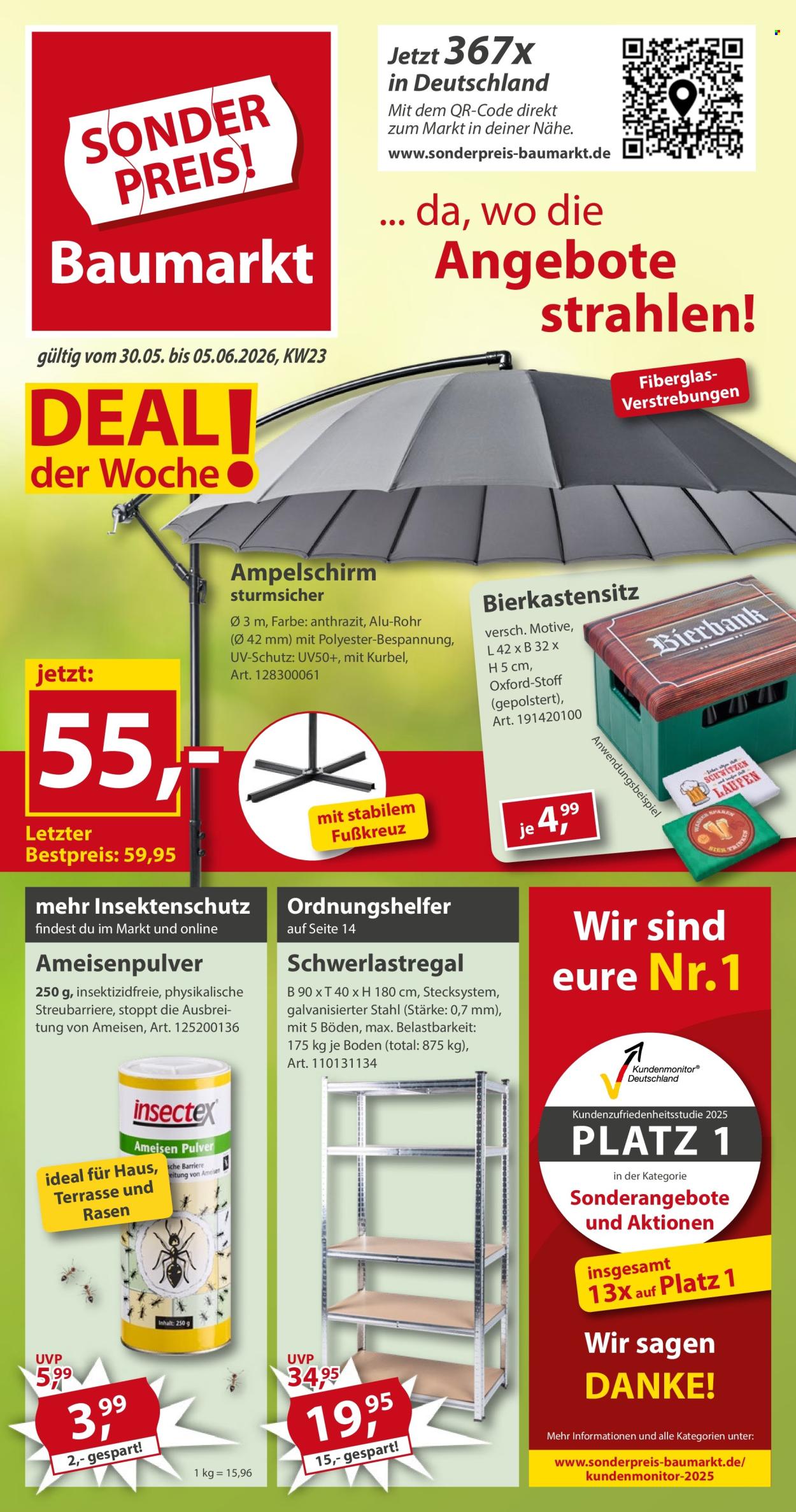 Sonderpreis-Baumarkt Prospekte  - 30.05.2026 - 5.06.2026. Seite 1